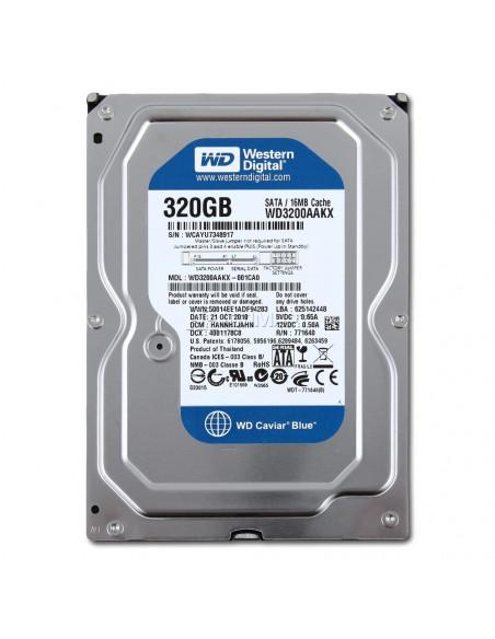 DISCO DURO HDD 3 5  SATA 320GB  WD3200AAKX