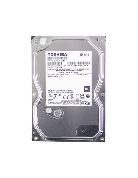 DISCO DURO HDD 3 5  SATA 500GB TOSHIBA DT01ACA050