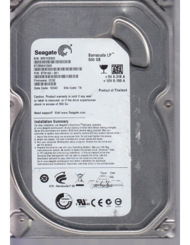 Seagate シーゲート ST3500412AS（3.5 HDD 500GB） DISCO DURO HDD 3.5