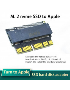 ADAPTADOR M 2 NVME SSD A APPLE MACBOOR AIR PRO