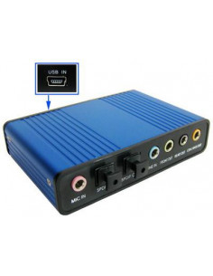 T SONIDO EXTERNA USB DE 6 CANALES SATYCON