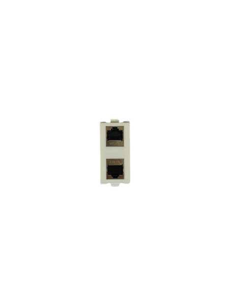 PLACA DE RED ROSETA 2XRJ45 CAT 6E