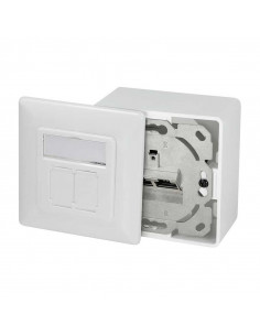 ROSETA PARA CAJETIN 2XRJ45 CAT 5E LOGILINK