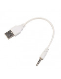CABLE USB A JACK 3.5" (0.15 METROS) BLANCO