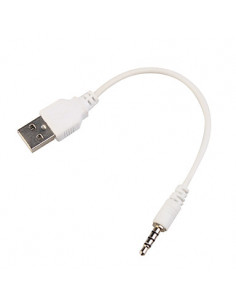 CABLE USB A JACK 3 5   0 15 METROS  BLANCO
