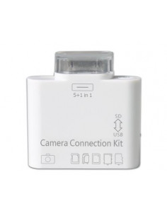 LECTOR TARJETAS FOTOS 5 EN 1 PARA IPAD   USB SATYO