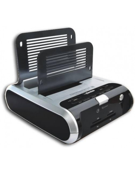 BASE BACKUP DOBLE DISCO DURO  LECTOR T/SIM DOCK200