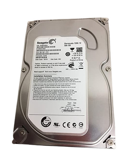 DISCO DURO HDD 3 5  SATA 500GB SEAGATE ST3500418AS