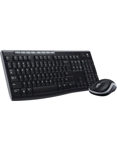 TECLADO RATON LOGITECH CORDL DESK MK270 NEGRO