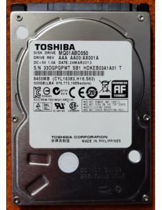 DISCO DURO 2 5 TOSHIBA MQ01ABD0 500GB SATA USADO
