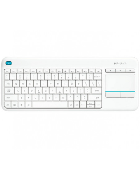 TECLADO LOGITECH INALAMBRICO TOUCHPAD K400 PLUS WH