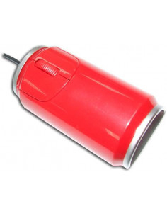 RATON USB SATYCON DISEÑO LATA COCACOLA ROJO