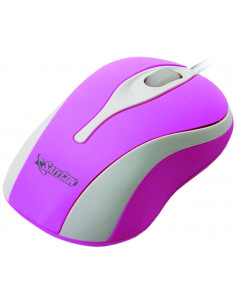 CAJA 100 RATON USB OPTICO RUEDA SCROLL 3D ROSA