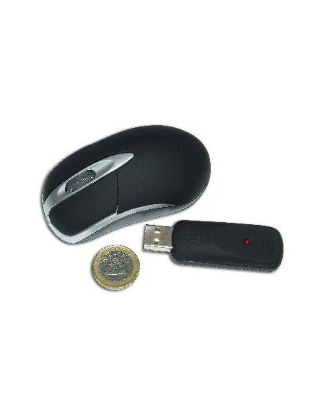 RATON USB OPTICO INALAMBRICO NEGRO 800DPI