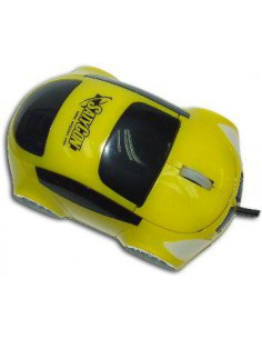 RATON USB SATYCON MODELO COCHE AMARILLO