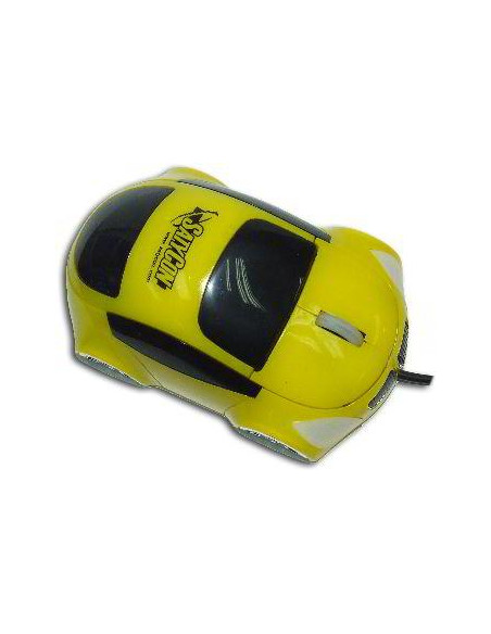 RATON USB SATYCON MODELO COCHE AMARILLO