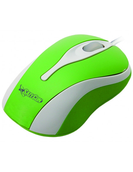 RATON USB OPTICO RUEDA SCROLL 3D VERDE