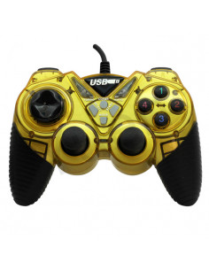 MANDO PC Y PS3 USB DOUBLE SHOCK AMARILLO