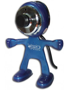 WEBCAM USB2 0 MARCIANO CON MICROFONO 1 3 MPX AZUL