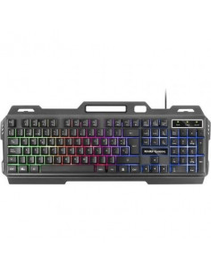 TECLADO MARS GAMING MK120ES ALUMINIO RGB USB