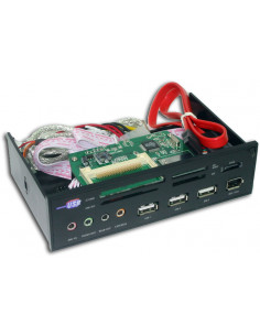 PANEL/LECTOR MULTITARJETAS 5 25 USB2 0 SATYCON NEG
