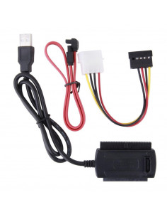 ADAPTADOR IDE/SATA A USB2 0 SATYCON SIN FUENTE ALI