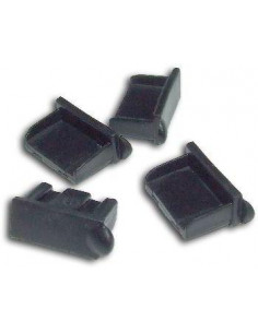 TAPONES ANTI-POLVO USB SATYCON X4 UDS  NEGRO
