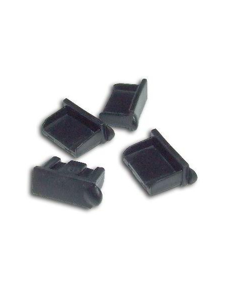 TAPONES ANTI-POLVO USB SATYCON X4 UDS  NEGRO