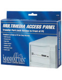 Z-OUTLET PANEL MULTIMEDIA 5.25" BLANCO MARFIL