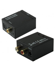 CONVERSOR AUDIO ANALOGICO A DIGITAL OPTICA TOSLINK