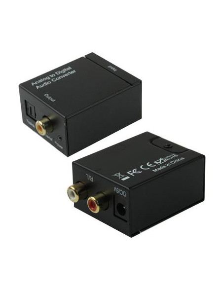 CONVERSOR AUDIO ANALOGICO A DIGITAL OPTICA TOSLINK