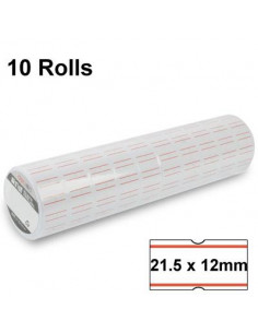 ETIQUETAS PARA ETIQUETADORA MANUAL 8 DIGITOS