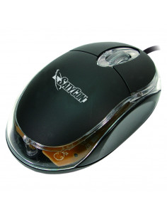 RATON USB OPTICO USADO NEGRO/CRISTAL