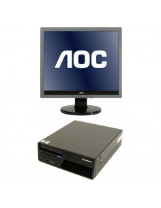 ORDENADOR LENOVO 4GB SSD128 W10H Y MONITOR AOC 19 