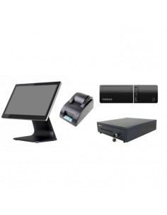 ORDENADOR TPV TACTIL 15 6  COMPLETO 4GB SSD120 W10