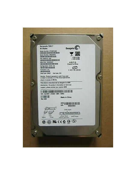 DISCO DURO 3 5  SATA 40GB SEAGATE ST340014AS