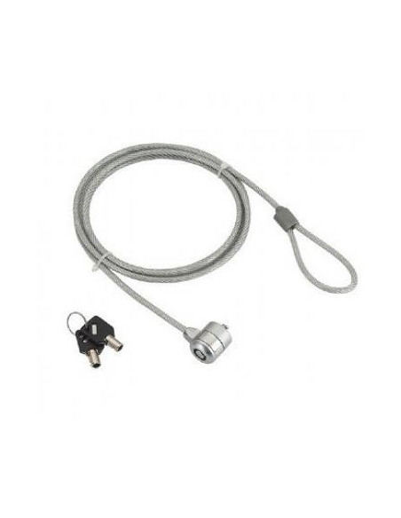 CABLE SEGURIDAD ANTIROBO PORTATIL CON LLAVE 1 8m