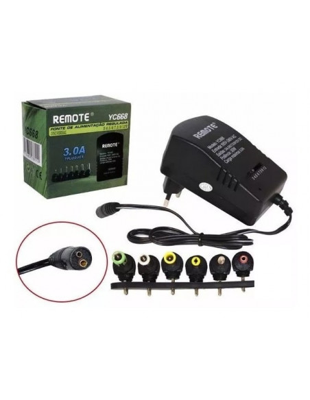 FUENTE CARGADOR REGULABLE UNIVERSAL 3V A 12V 3A