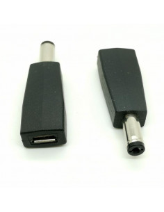 ADAPTADOR MICROUSB HEMBRA A DC 5 5x2 1MM MACHO