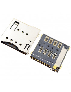 LECTOR DE TARJETA SIM 6 1 PIN SMD AUTOEXPULSION