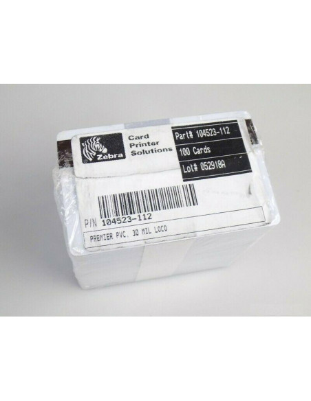 TARJETAS ZEBRA 104523-112 BANDA MAGNETICA PACK-100
