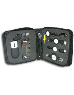 ESTUCHE KIT USB MULTIUSOS CABLE  RATON HUB SATYCON