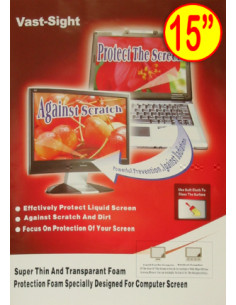 PEGATINA PROTECTORA PANTALLA TFT/LCD 15  SATYCON