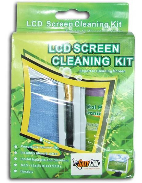 KIT DE LIMPIEZA PANTALLAS TFT/LCD 30mm SATYCON