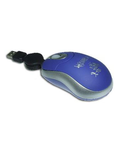 PACK x10 - RATON USB OPT   SCROLL RETRAC  AZUL 500