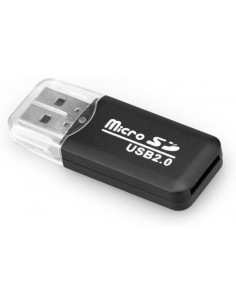 LECTOR DE TARJETAS TF MICROSD SDHC NEGRO SATYCON