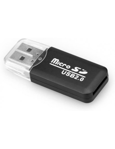 LECTOR DE TARJETAS TF MICROSD SDHC NEGRO SATYCON