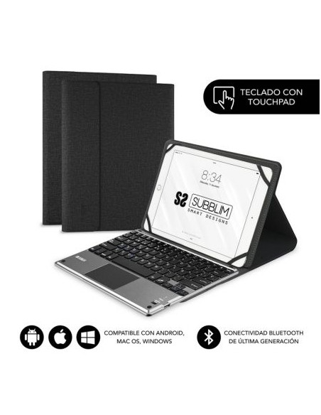 FUNDA TECLADO SUBBLIM KEYTAB BTPRO BLUETOOTH TOUCH
