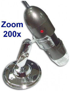 MICROSCOPIO DIGITAL USB 2 0Mpx ZOOM 200x US-202