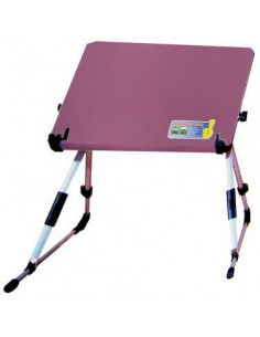 MESA SOPORTE ELEVADOR DE PORTATIL ROSA